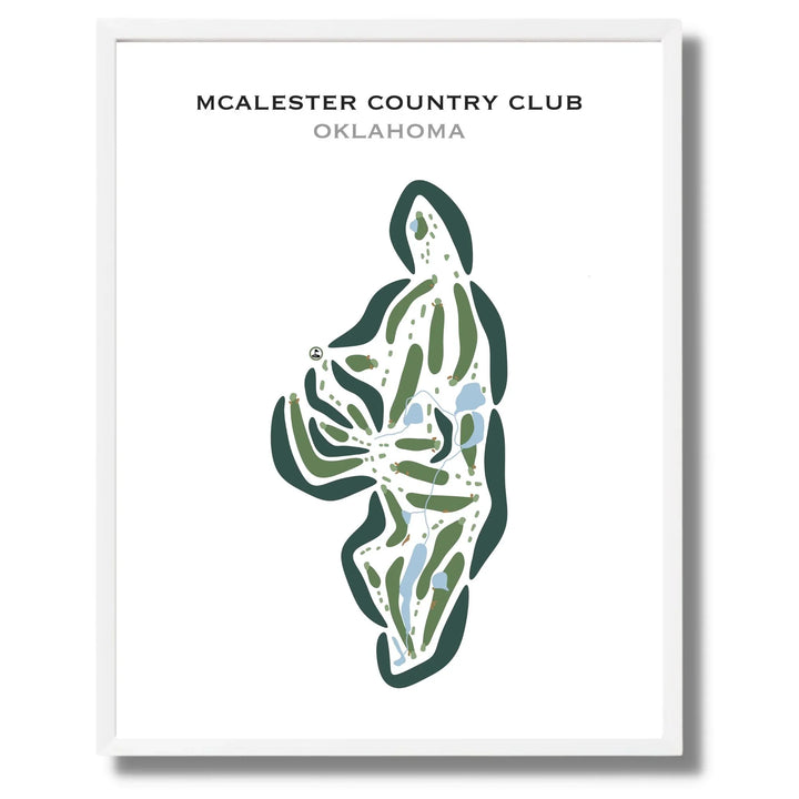 McAlester Country Club, Oklahoma - Printed Golf Courses