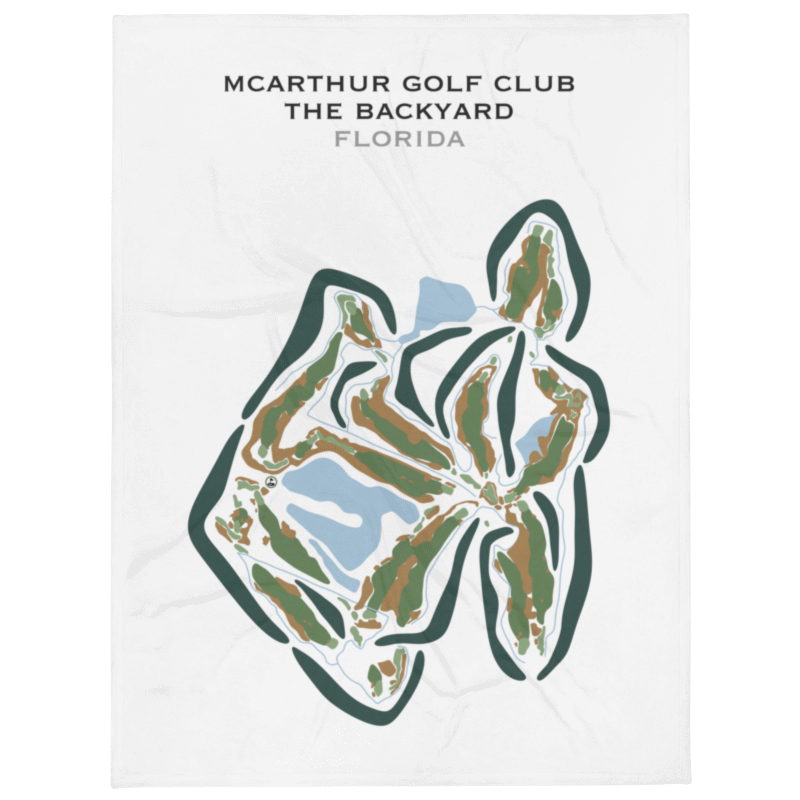 McArthur Golf Club - The Back Yard, Florida - Printed Golf Courses