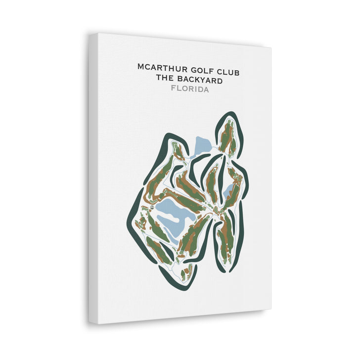 McArthur Golf Club - The Back Yard, Florida - Printed Golf Courses