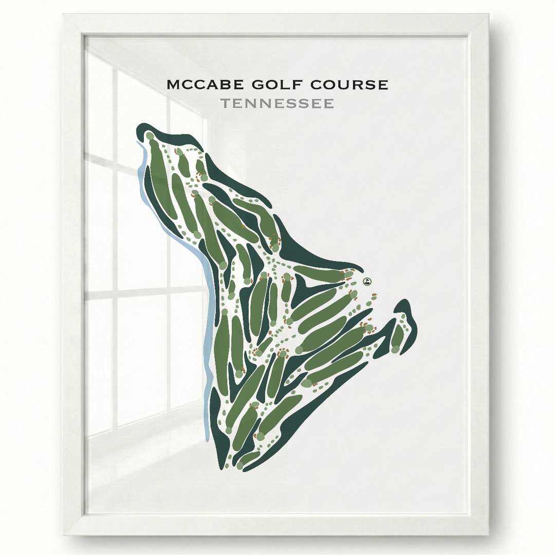 McCabe Golf Course, Tennessee - Printed Golf Courses