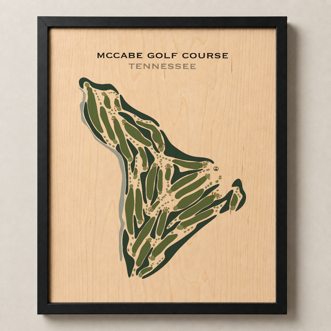 McCabe Golf Course, Tennessee - Printed Golf Courses