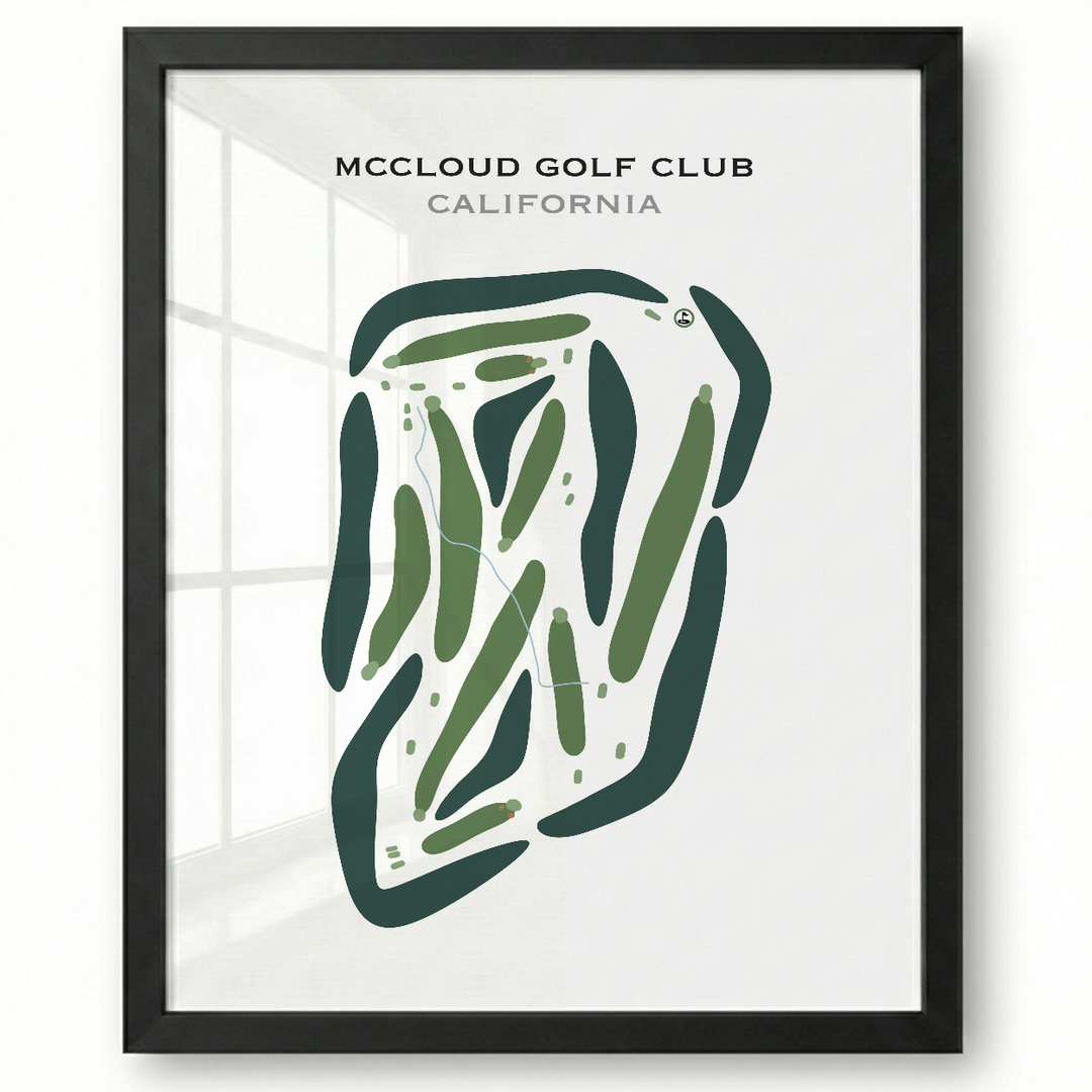 McCloud Golf Club, California - Printed Golf Courses