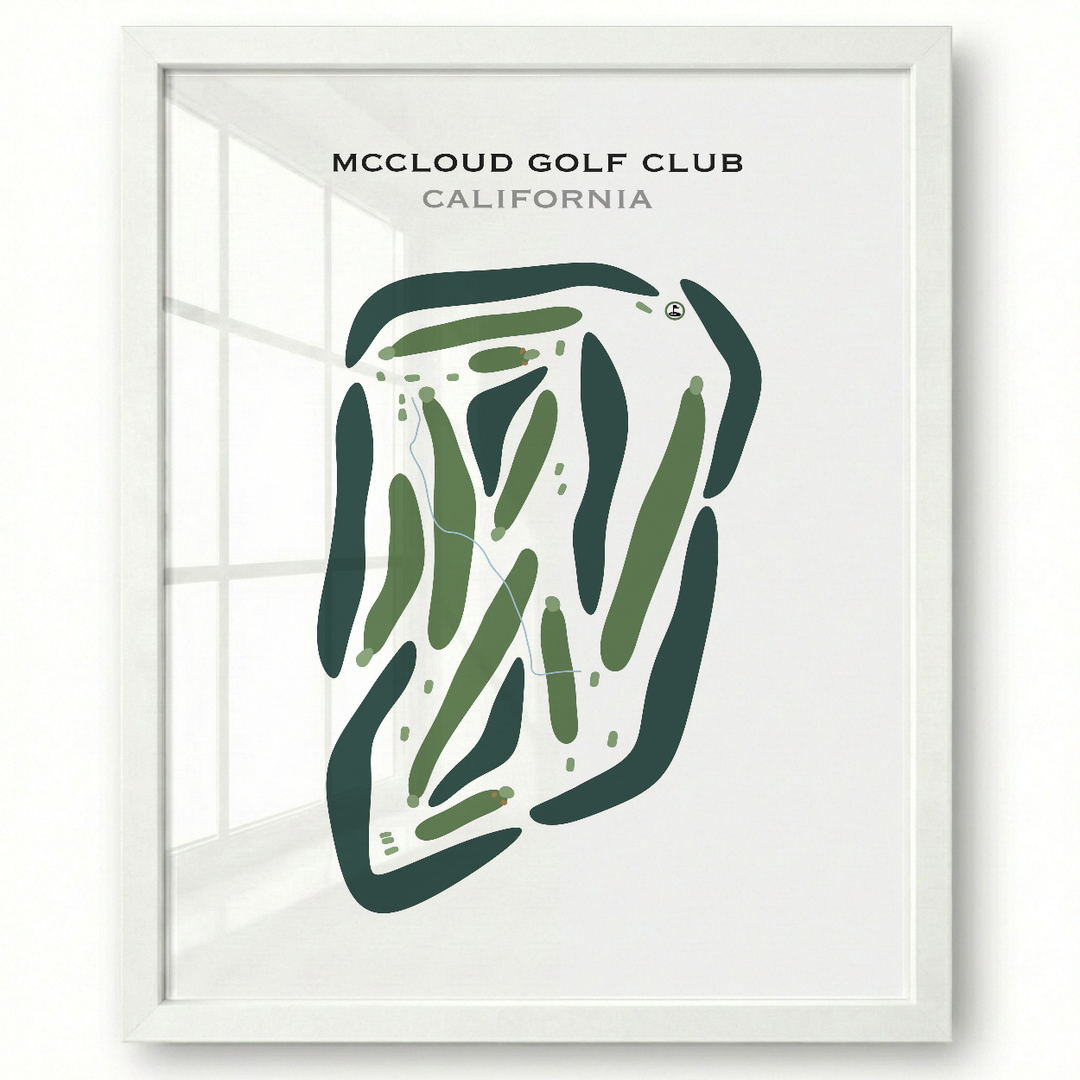 McCloud Golf Club, California - Printed Golf Courses