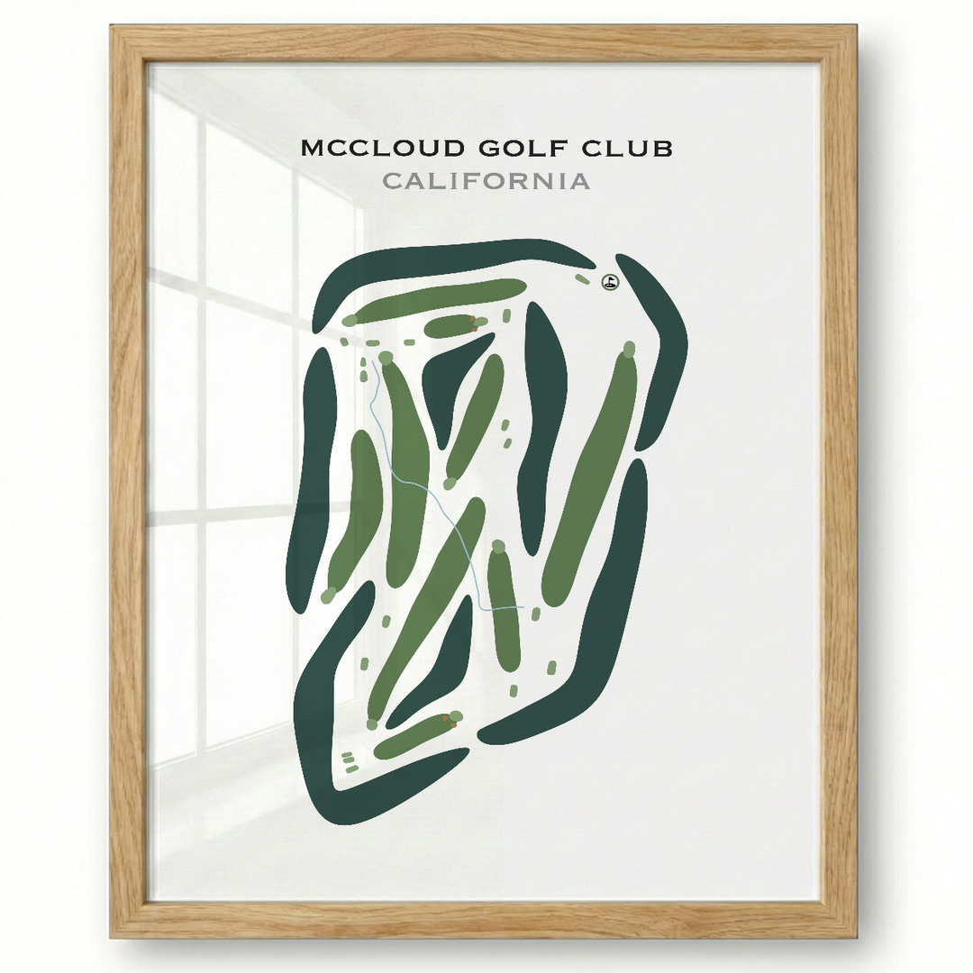 McCloud Golf Club, California - Printed Golf Courses