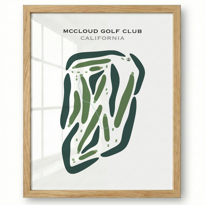 McCloud Golf Club, California - Printed Golf Courses