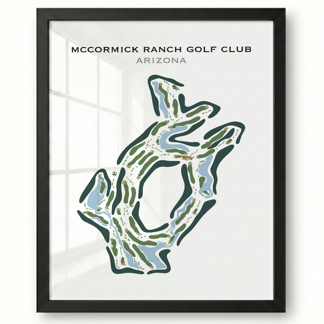 McCormick Ranch Golf Club, Arizona - Printed Golf Course