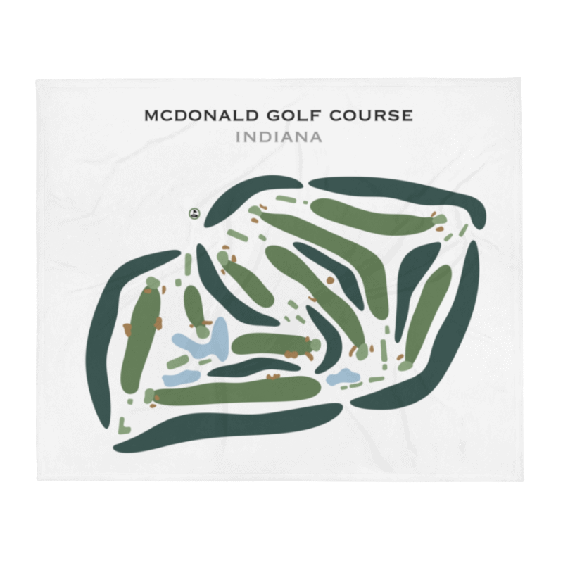McDonald Golf Course, Indiana - Printed Golf Courses