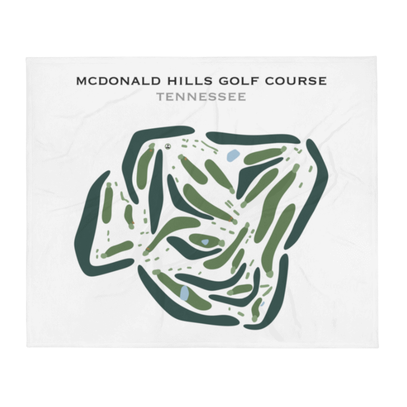 McDonald Hills Golf Course, Tennessee - Printed Golf Course