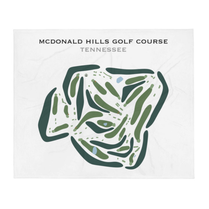 McDonald Hills Golf Course, Tennessee - Printed Golf Course