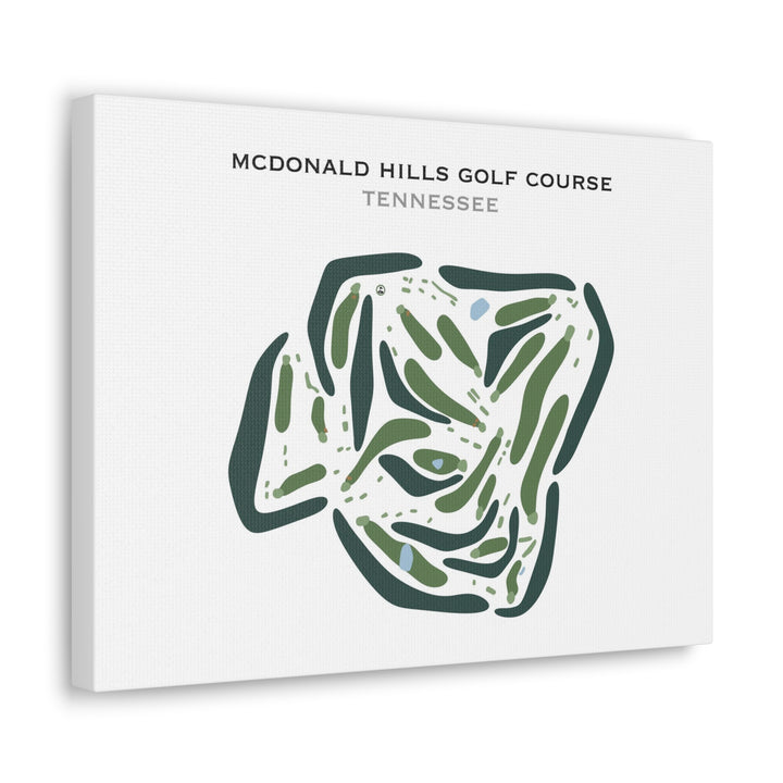 McDonald Hills Golf Course, Tennessee - Printed Golf Course