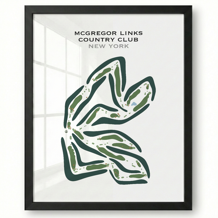 McGregor Links Country Club, New York - Printed Golf Course