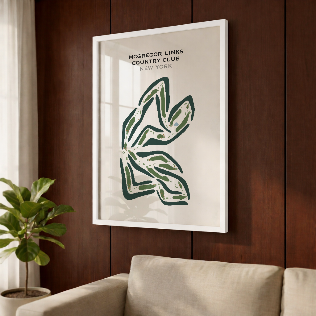 McGregor Links Country Club, New York - Printed Golf Course