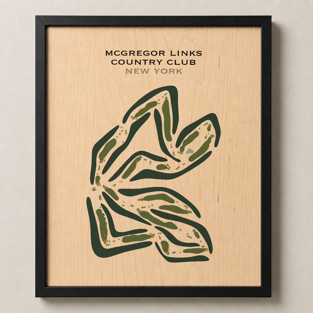 McGregor Links Country Club, New York - Printed Golf Course