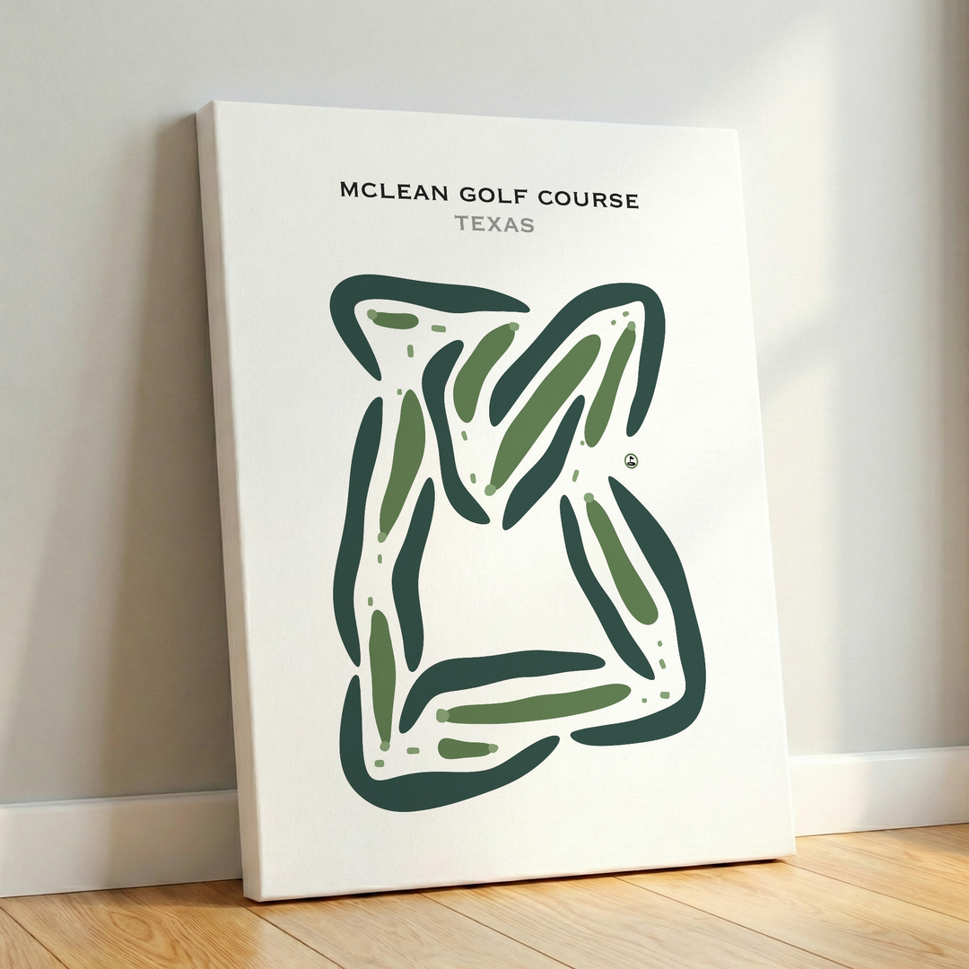 McLean Golf Course, Texas - Printed Golf Courses