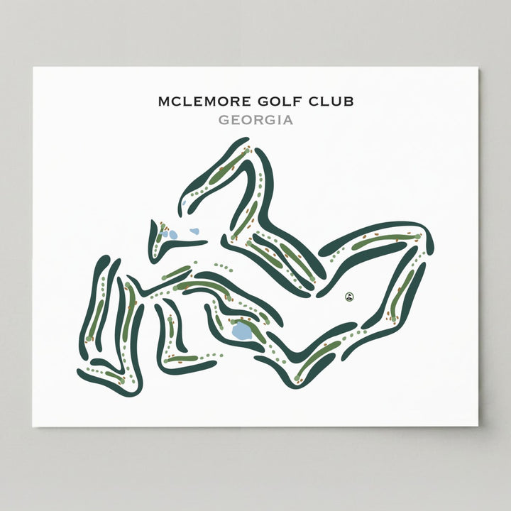 McLemore Golf Club, Georgia - Printed Golf Courses