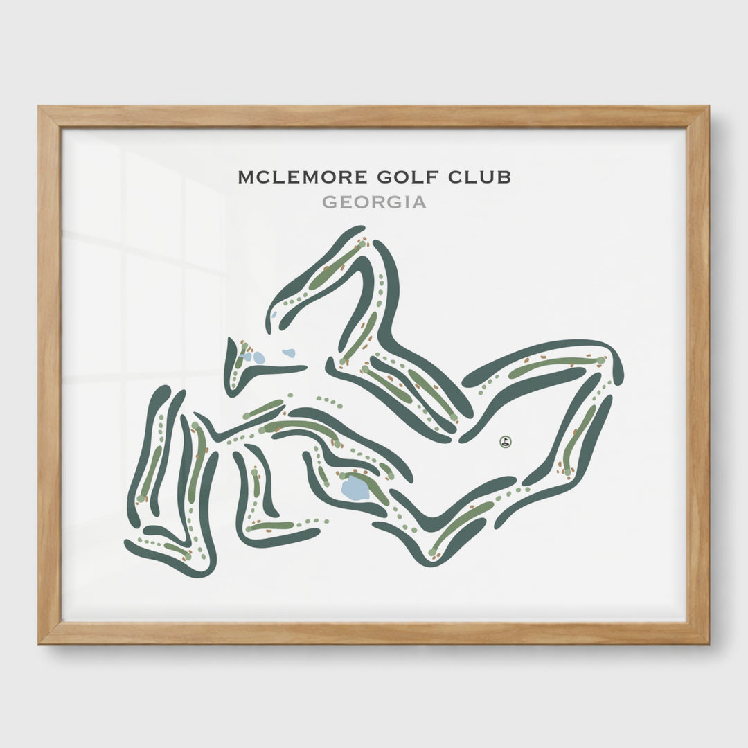 McLemore Golf Club, Georgia - Printed Golf Courses