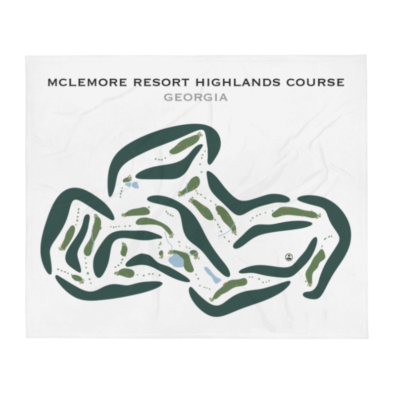 McLemore Resort Highlands Course, Georgia - Printed Golf Courses