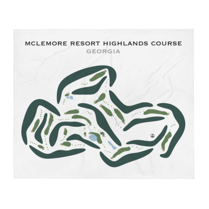 McLemore Resort Highlands Course, Georgia - Printed Golf Courses