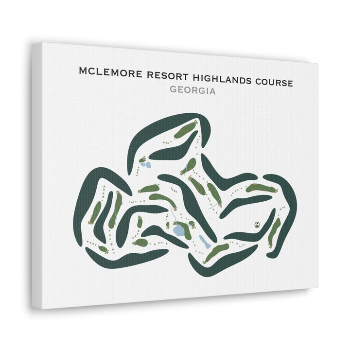 McLemore Resort Highlands Course, Georgia - Printed Golf Courses