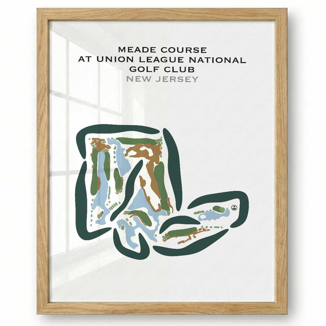 Meade Course at Union League National Golf Club, New Jersey - Printed Golf Courses