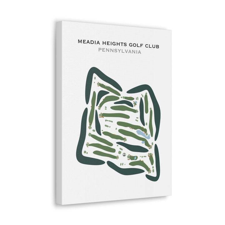 Meadia Heights Golf Club, Pennsylvania - Printed Golf Courses