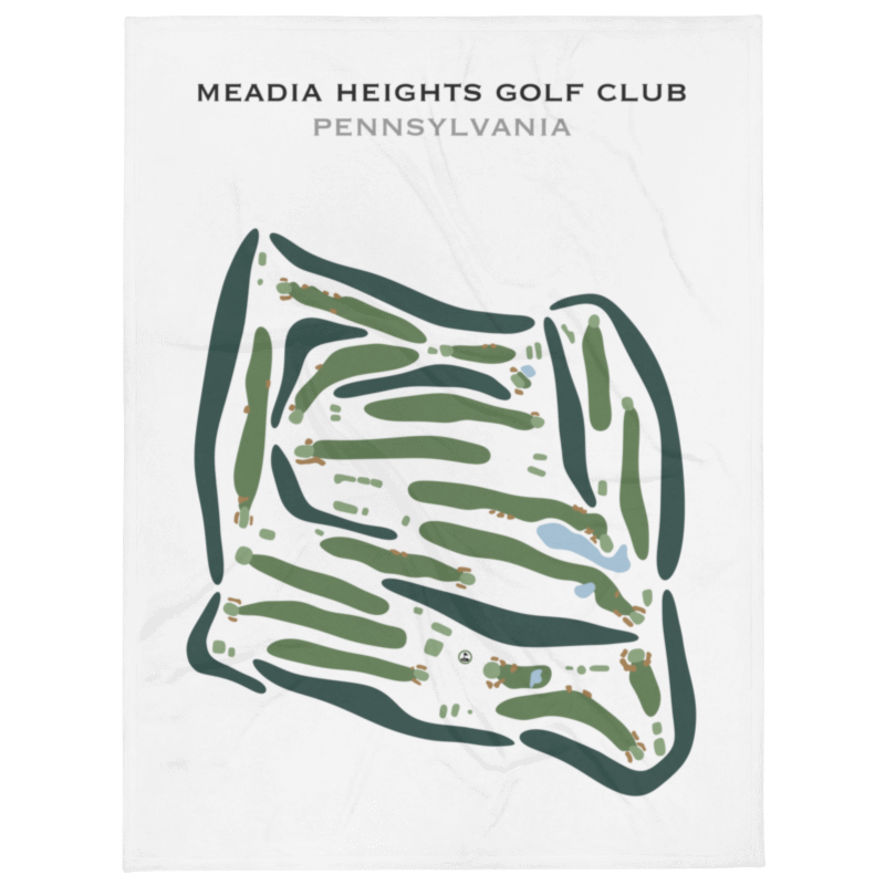 Meadia Heights Golf Club, Pennsylvania - Printed Golf Courses