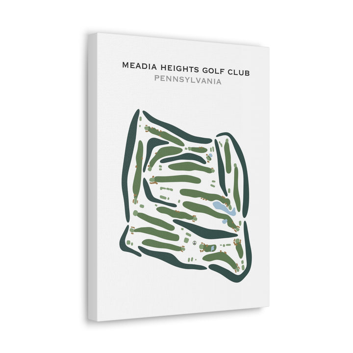 Meadia Heights Golf Club, Pennsylvania - Printed Golf Courses