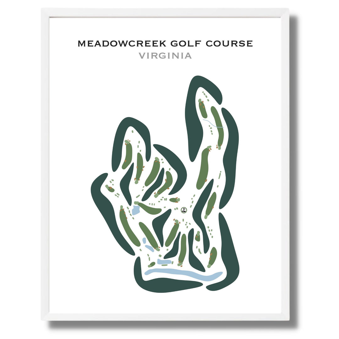 Meadowcreek Golf Course, Virginia - Printed Golf Courses