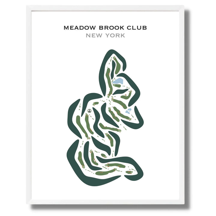 Meadow Brook Club, Jericho, New York - Printed Golf Courses