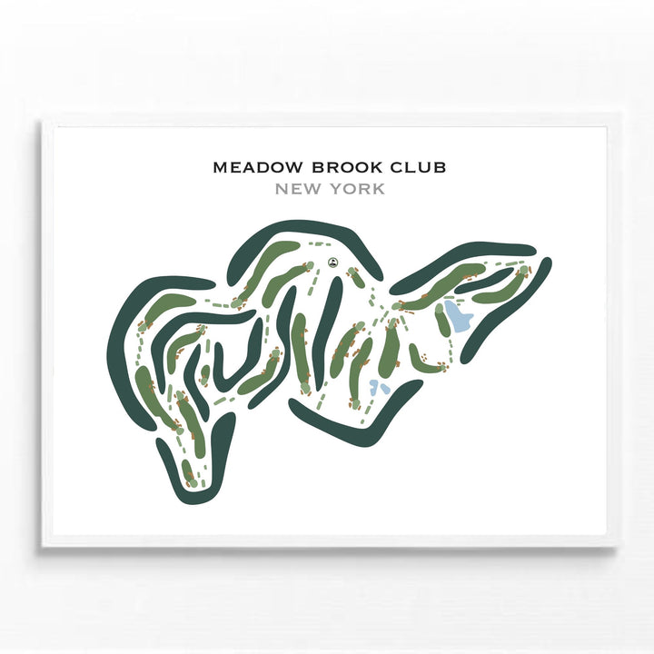 Meadow Brook Club, New York - Printed Golf Courses