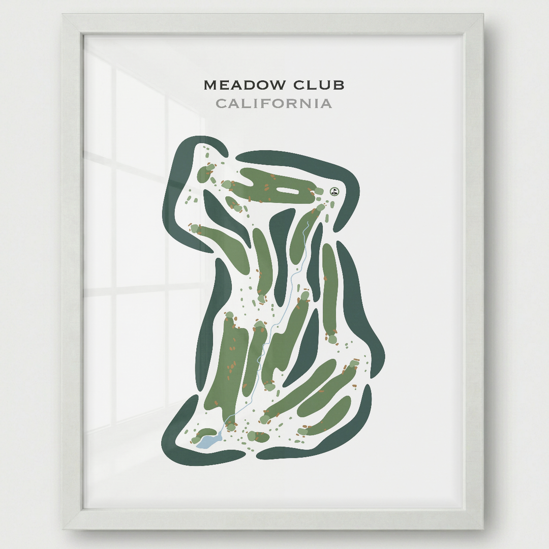 Meadow Club, California - Printed Golf Courses