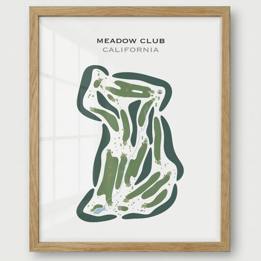 Meadow Club, California - Printed Golf Courses