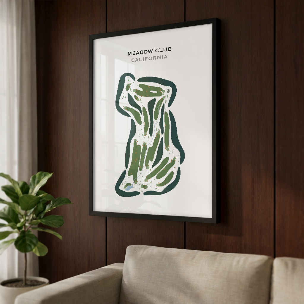 Meadow Club, California - Printed Golf Courses