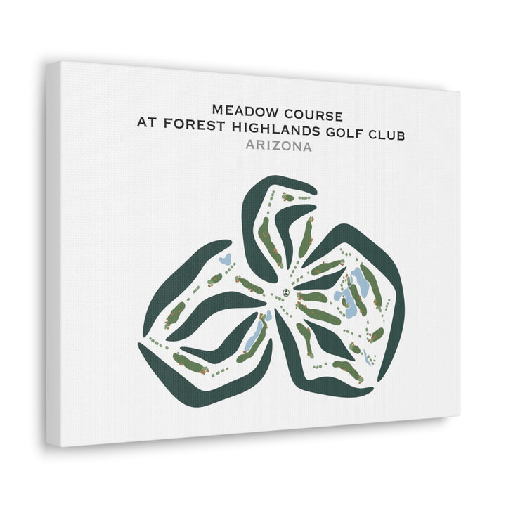 Meadow Course at Forest Highlands Golf Club, Arizona - Printed Golf Courses