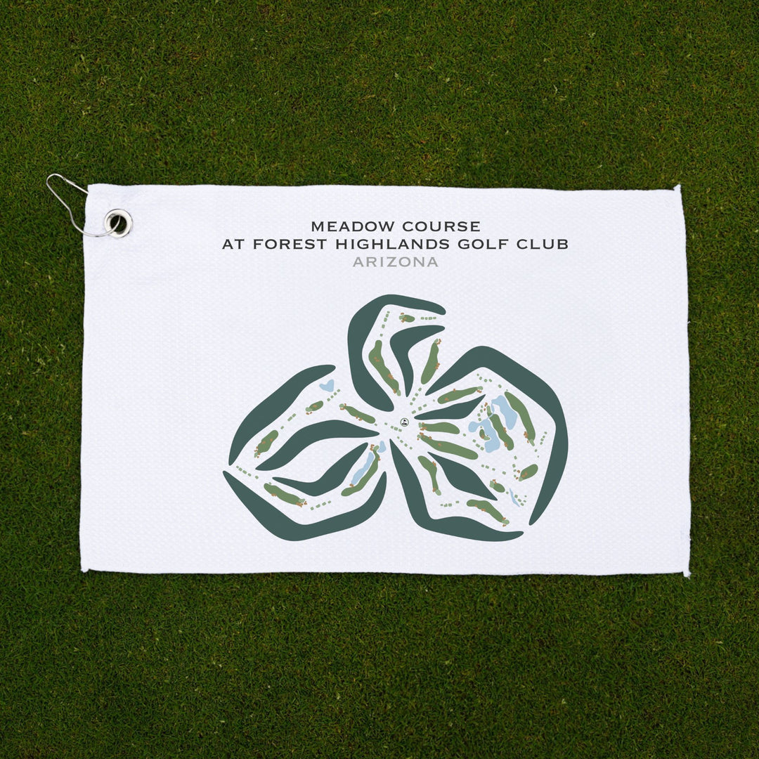 Meadow Course at Forest Highlands Golf Club, Arizona - Printed Golf Courses