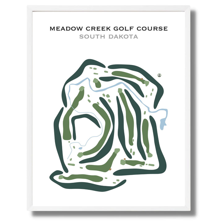 Meadow Creek Golf Course, South Dakota - Printed Golf Courses