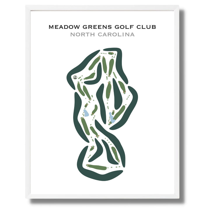 Meadow Greens Golf Club, North Carolina - Printed Golf Courses