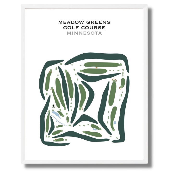 Meadow Greens Golf Course, Minnesota - Printed Golf Courses