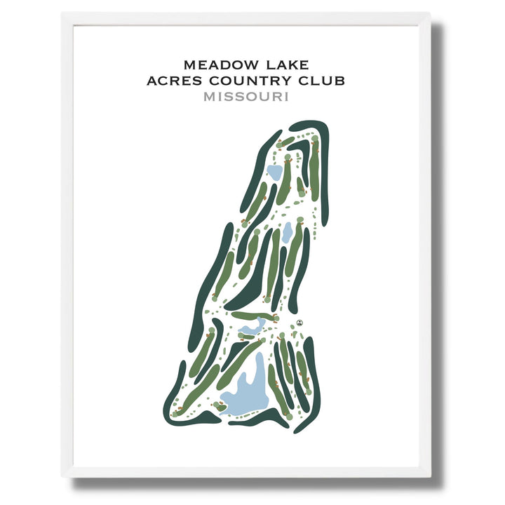 Meadow Lake Acres Country Club, Missouri - Printed Golf Course