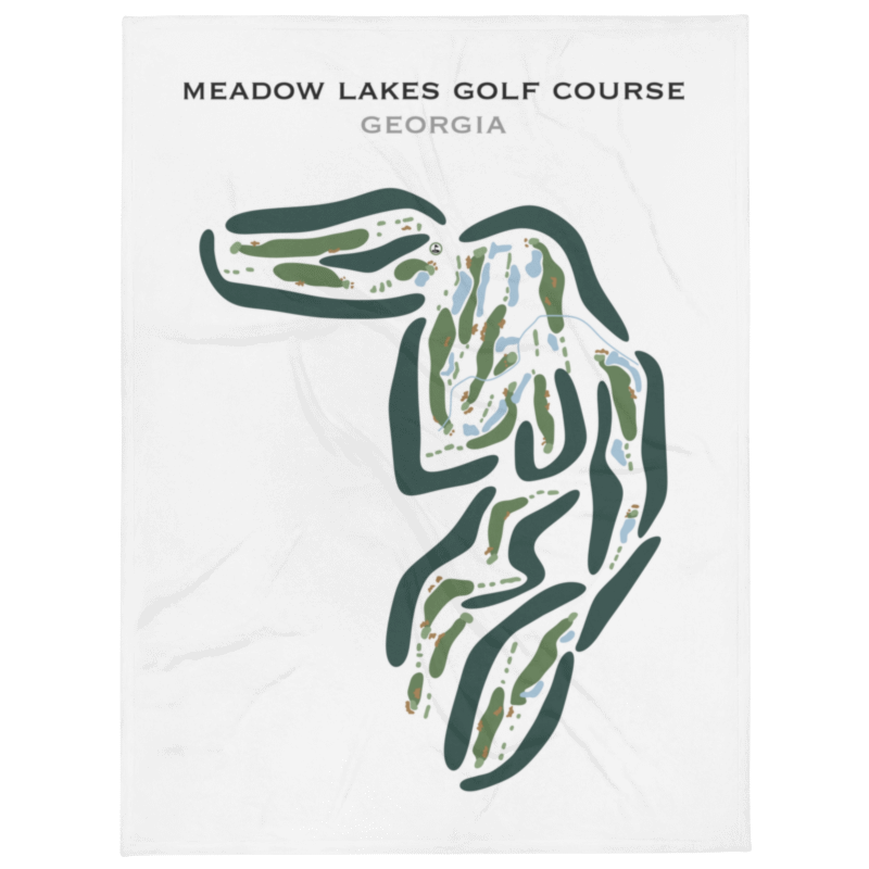 Meadow Lakes Golf Course, Georgia - Printed Golf Courses