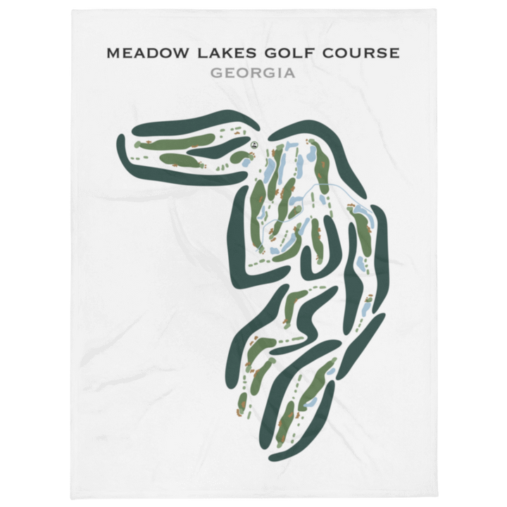 Meadow Lakes Golf Course, Georgia - Printed Golf Courses