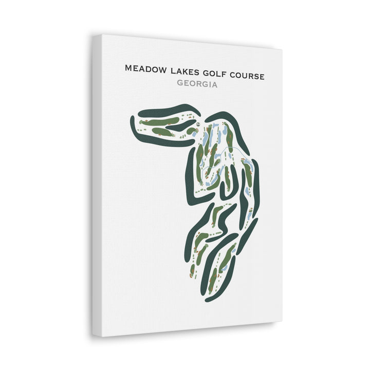 Meadow Lakes Golf Course, Georgia - Printed Golf Courses