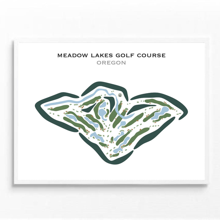 Meadow Lakes Golf Course, Oregon - Printed Golf Courses