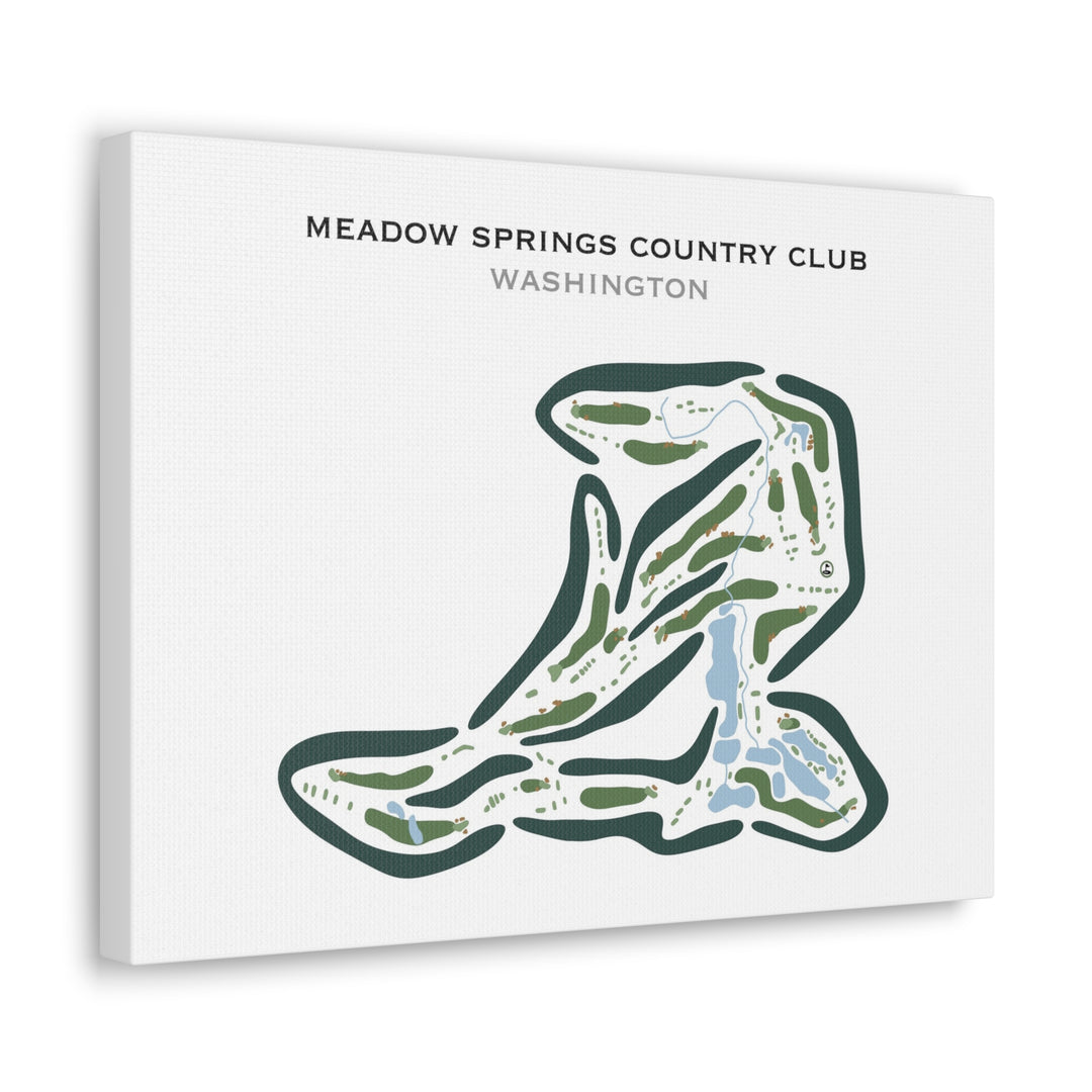 Meadow Springs Country Club, Washington - Printed Golf Courses