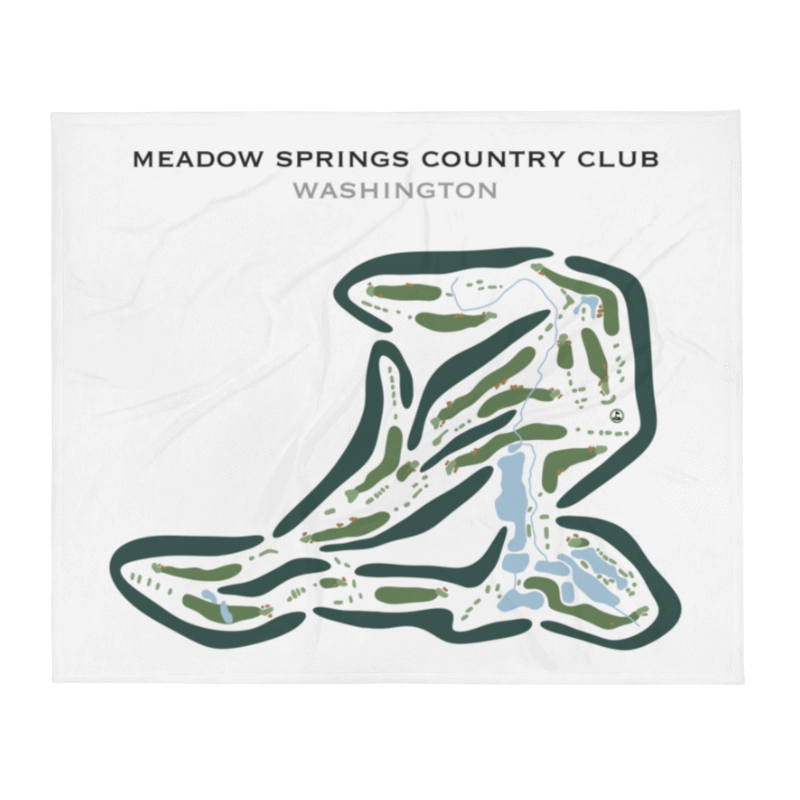 Meadow Springs Country Club, Washington - Printed Golf Courses