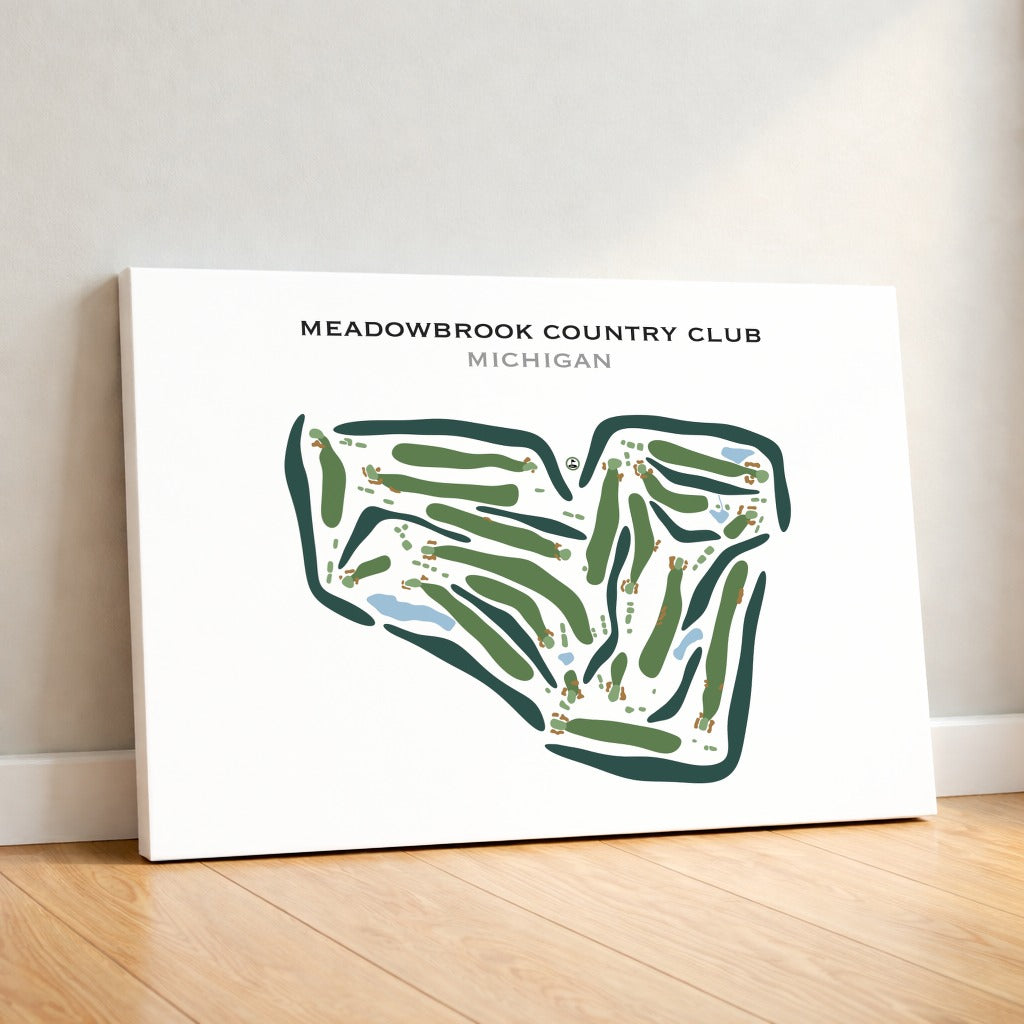 Meadowbrook Country Club, Michigan - Printed Golf Courses