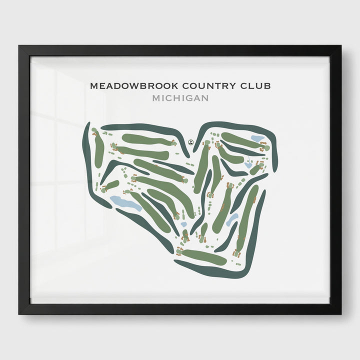 Meadowbrook Country Club, Michigan - Printed Golf Courses