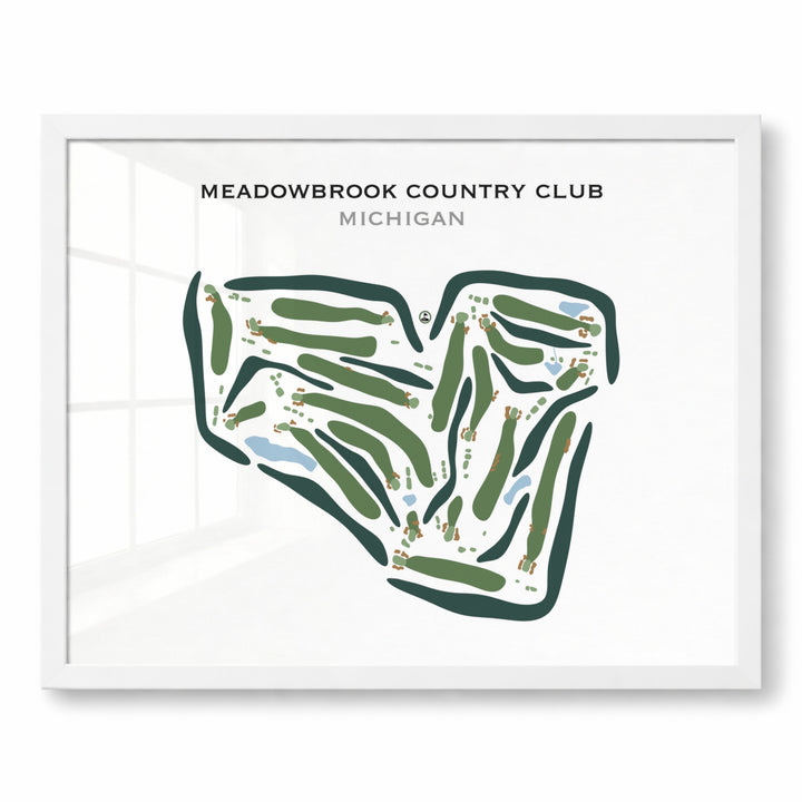 Meadowbrook Country Club, Michigan - Printed Golf Courses