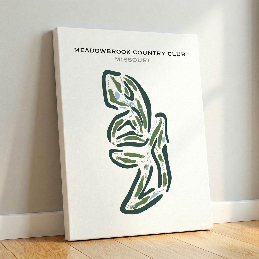 Meadowbrook Country Club, Missouri - Printed Golf Courses