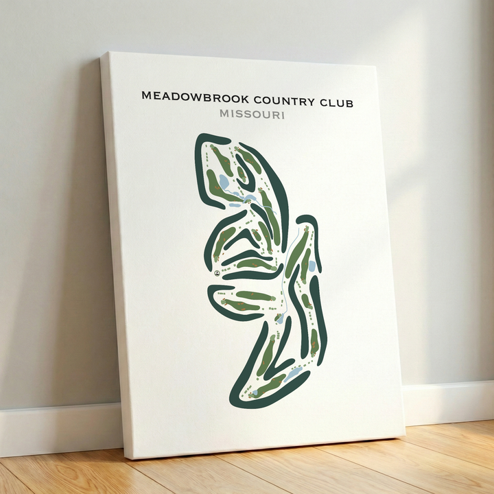 Meadowbrook Country Club, Missouri - Printed Golf Courses